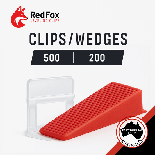 Tile Levelling Clips & Wedges | 500 Clips + 200 Wedges
