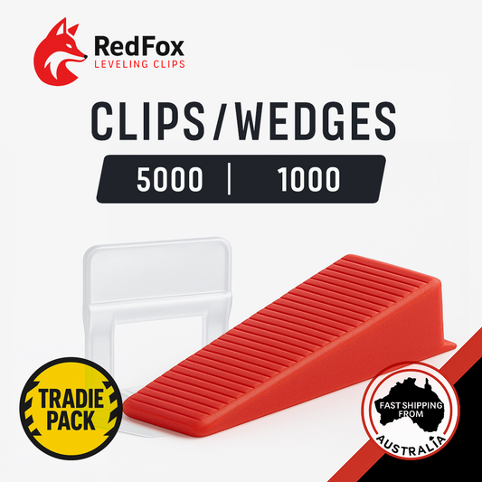 Bulk Tile Levelling Combo | 5000 Clips + 1000 Wedges | Tradie Pack